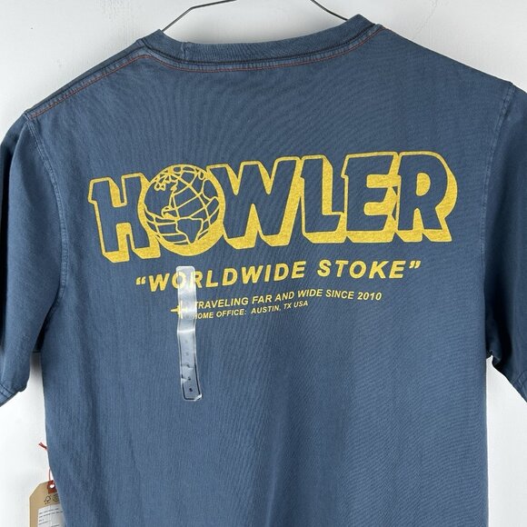 Howler Bros Other - Howler Bros Cotton T Shirt Blue Worldwide Stoke Men's Small